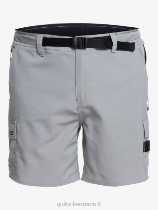 Hommes Quiksilver short waterman azimut amphibie 18 D6PT789 clocher gris