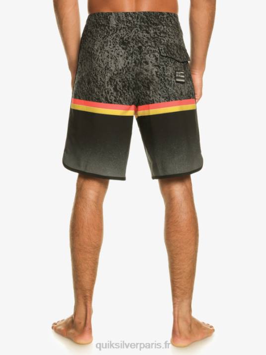 Hommes Quiksilver surfsilk division festonné 19 boardshorts D6PT1395 noir