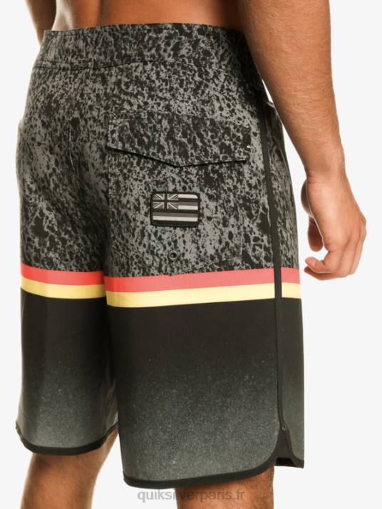 Hommes Quiksilver surfsilk division festonné 19 boardshorts D6PT1395 noir