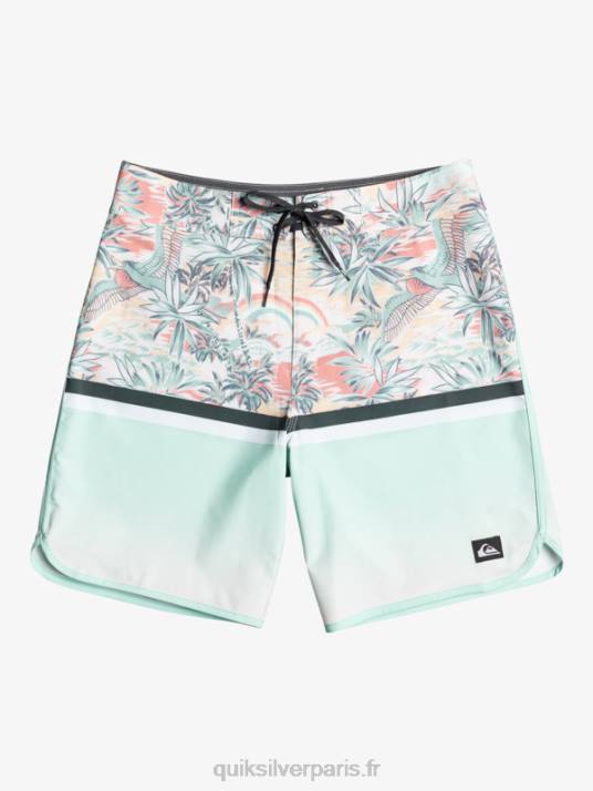 Hommes Quiksilver surfsilk division festonné 19 boardshorts D6PT1396 bleu ciel