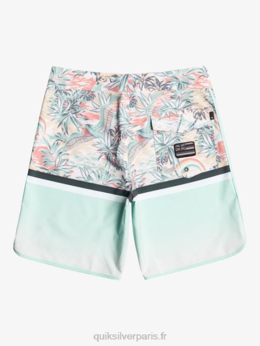 Hommes Quiksilver surfsilk division festonné 19 boardshorts D6PT1396 bleu ciel