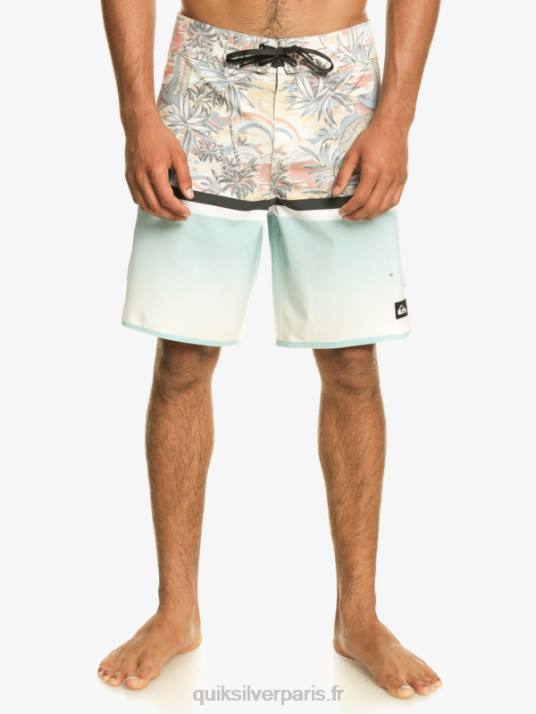 Hommes Quiksilver surfsilk division festonné 19 boardshorts D6PT1396 bleu ciel