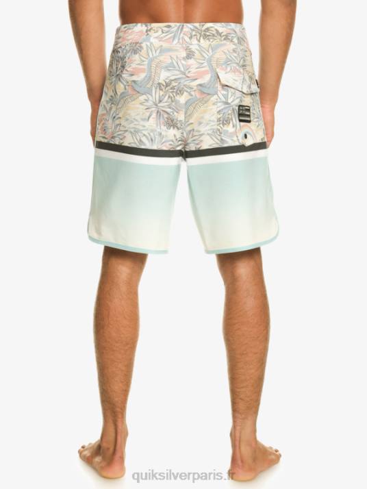 Hommes Quiksilver surfsilk division festonné 19 boardshorts D6PT1396 bleu ciel