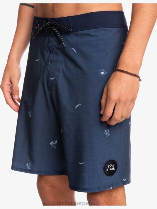 Hommes Quiksilver surfsilk espacé 19 boardshorts D6PT1811 insigne bleu