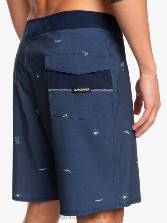 Hommes Quiksilver surfsilk espacé 19 boardshorts D6PT1811 insigne bleu