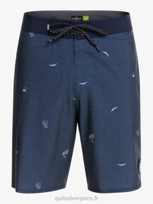 Hommes Quiksilver surfsilk espacé 19 boardshorts D6PT1811 insigne bleu