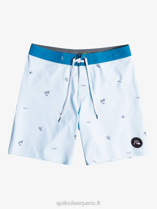 Hommes Quiksilver surfsilk espacé 19 boardshorts D6PT1812 bleu gris