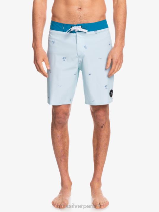 Hommes Quiksilver surfsilk espacé 19 boardshorts D6PT1812 bleu gris