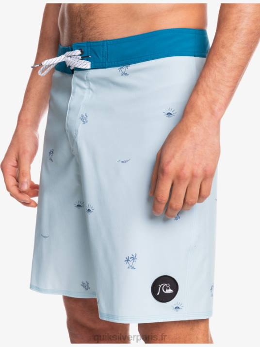 Hommes Quiksilver surfsilk espacé 19 boardshorts D6PT1812 bleu gris