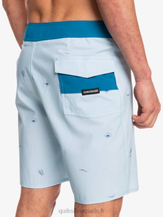 Hommes Quiksilver surfsilk espacé 19 boardshorts D6PT1812 bleu gris