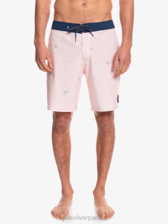Hommes Quiksilver surfsilk espacé 19 boardshorts D6PT1813 rose voilée