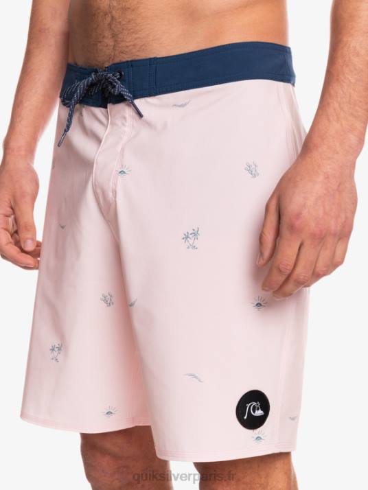 Hommes Quiksilver surfsilk espacé 19 boardshorts D6PT1813 rose voilée
