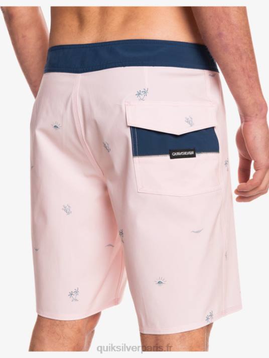 Hommes Quiksilver surfsilk espacé 19 boardshorts D6PT1813 rose voilée