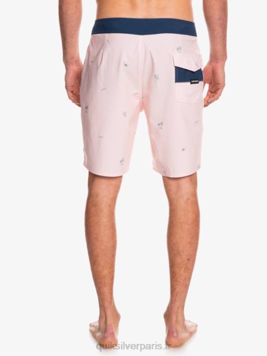 Hommes Quiksilver surfsilk espacé 19 boardshorts D6PT1813 rose voilée