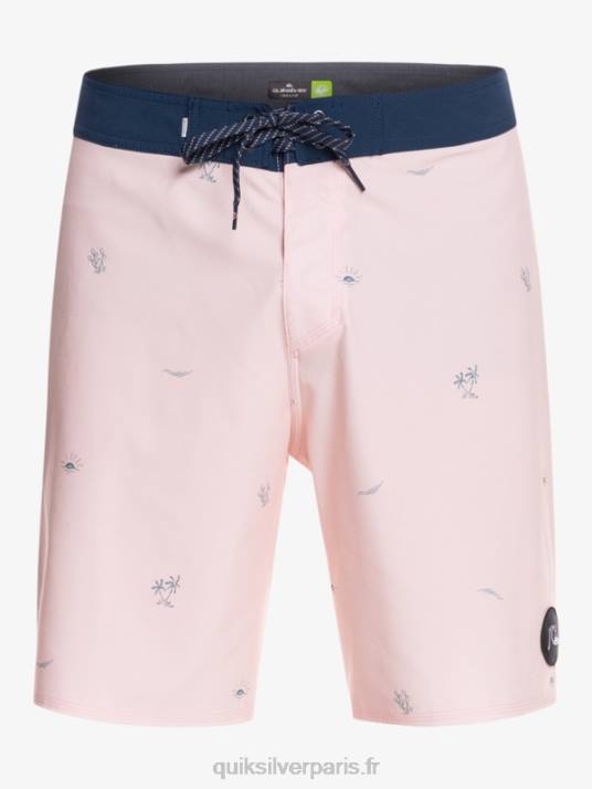 Hommes Quiksilver surfsilk espacé 19 boardshorts D6PT1813 rose voilée