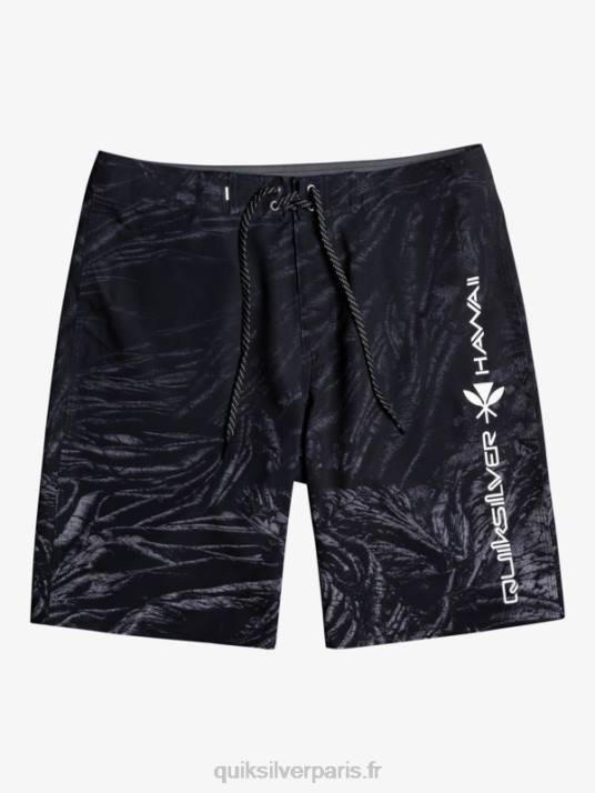 Hommes Quiksilver surfsilk hawaii homegrown délavé 20 boardshorts D6PT1608 noir