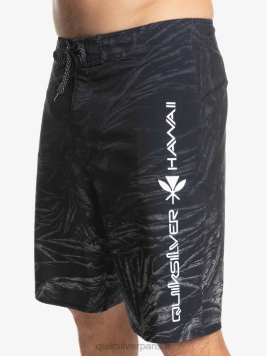 Hommes Quiksilver surfsilk hawaii homegrown délavé 20 boardshorts D6PT1608 noir