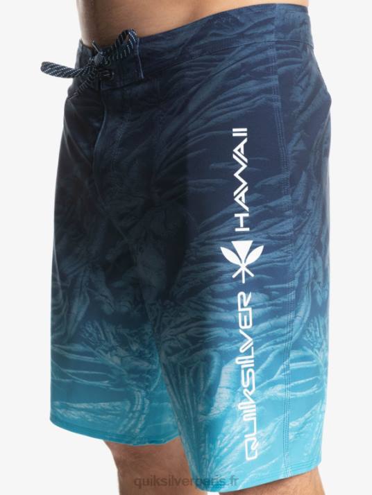 Hommes Quiksilver surfsilk hawaii homegrown délavé 20 boardshorts D6PT1609 insigne bleu