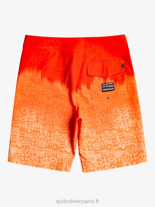 Hommes Quiksilver surfsilk hawaii homegrown délavé 20 boardshorts D6PT1610 rouge à haut risque