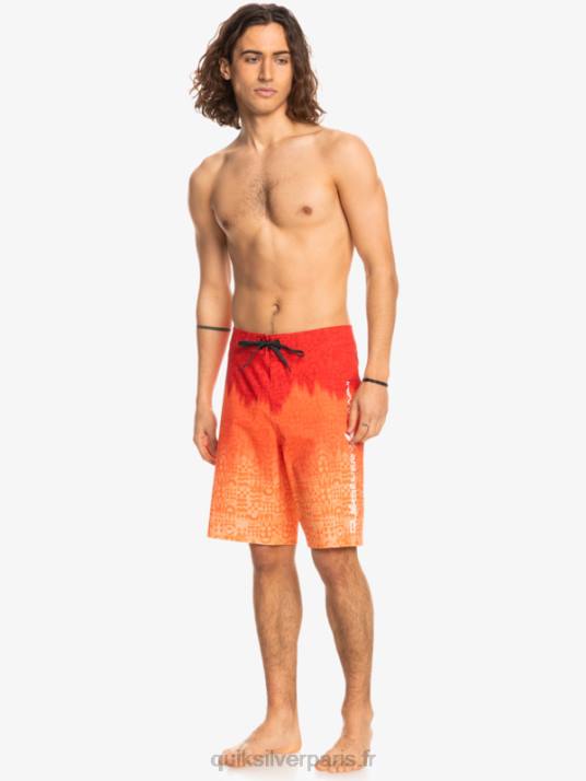 Hommes Quiksilver surfsilk hawaii homegrown délavé 20 boardshorts D6PT1610 rouge à haut risque