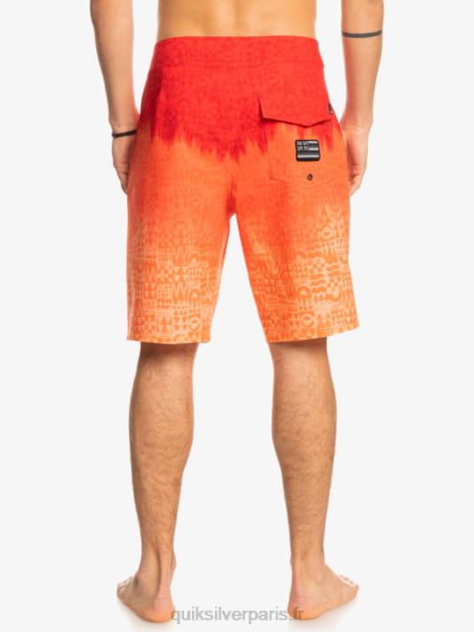 Hommes Quiksilver surfsilk hawaii homegrown délavé 20 boardshorts D6PT1610 rouge à haut risque