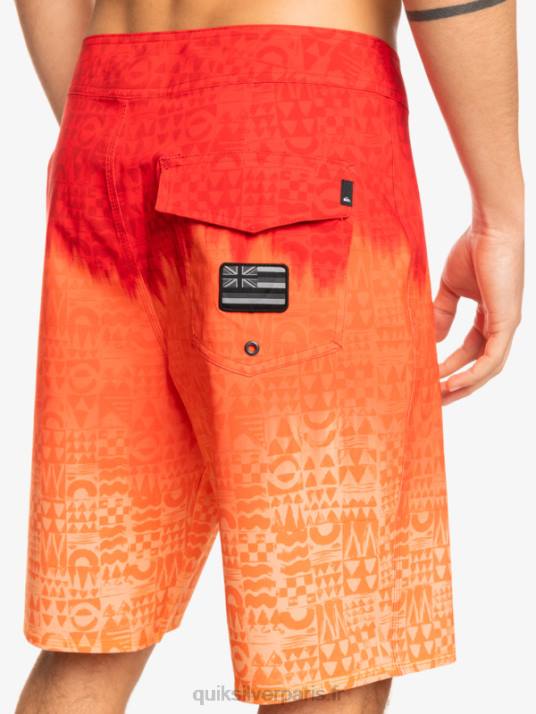Hommes Quiksilver surfsilk hawaii homegrown délavé 20 boardshorts D6PT1610 rouge à haut risque