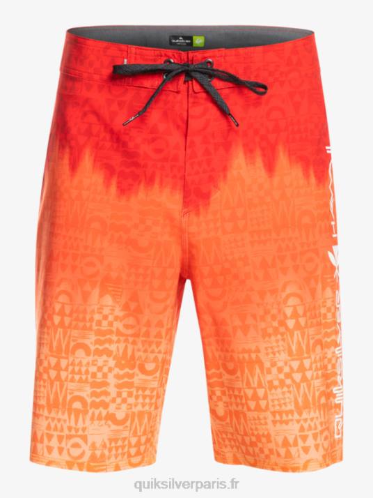 Hommes Quiksilver surfsilk hawaii homegrown délavé 20 boardshorts D6PT1610 rouge à haut risque