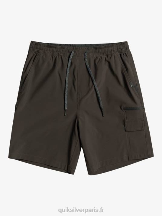 Hommes Quiksilver taxer cargo 18 short de bain amphibie D6PT251 macadam