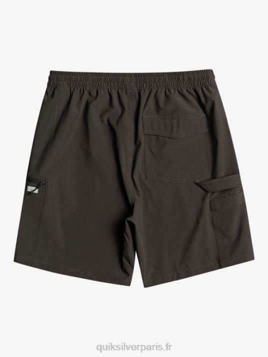 Hommes Quiksilver taxer cargo 18 short de bain amphibie D6PT251 macadam