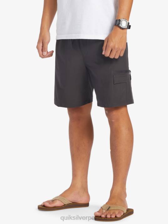 Hommes Quiksilver taxer cargo 18 short de bain amphibie D6PT251 macadam