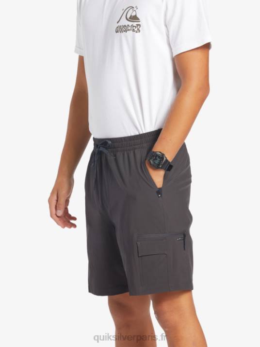 Hommes Quiksilver taxer cargo 18 short de bain amphibie D6PT251 macadam
