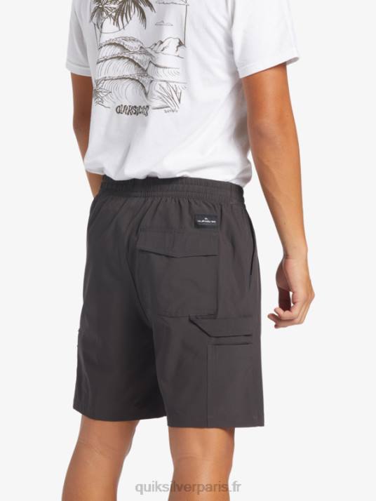 Hommes Quiksilver taxer cargo 18 short de bain amphibie D6PT251 macadam
