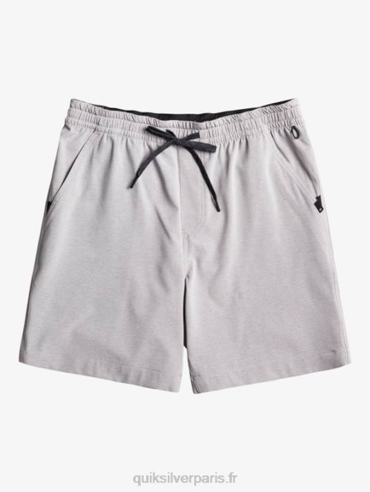 Hommes Quiksilver taxer heather 18 short de bain amphibie D6PT301 neige fondue