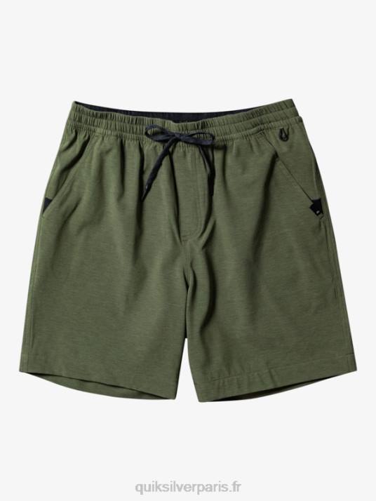 Hommes Quiksilver taxer heather 18 short de bain amphibie D6PT303 trèfle à quatre feuilles