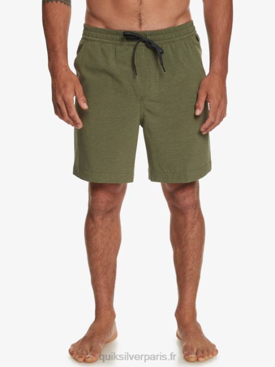 Hommes Quiksilver taxer heather 18 short de bain amphibie D6PT303 trèfle à quatre feuilles