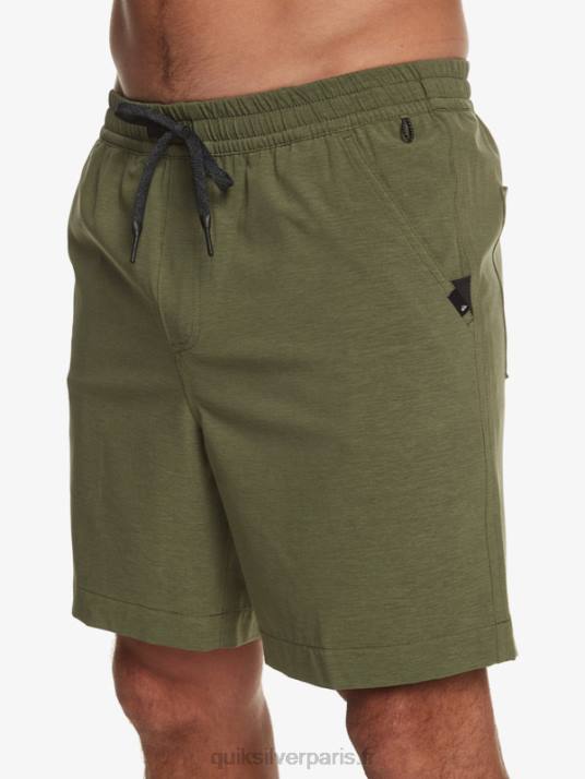 Hommes Quiksilver taxer heather 18 short de bain amphibie D6PT303 trèfle à quatre feuilles