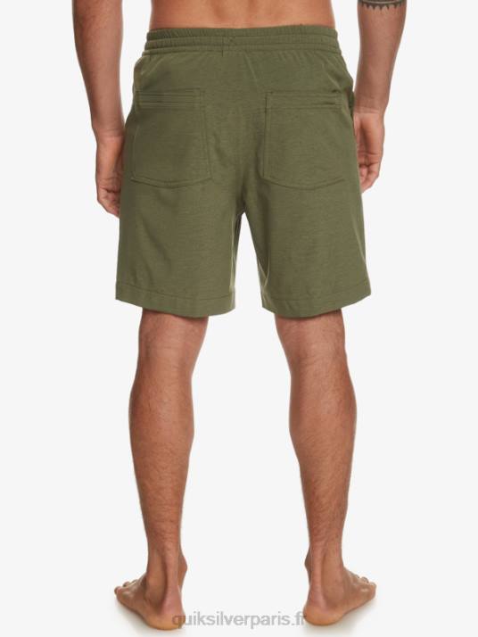 Hommes Quiksilver taxer heather 18 short de bain amphibie D6PT303 trèfle à quatre feuilles