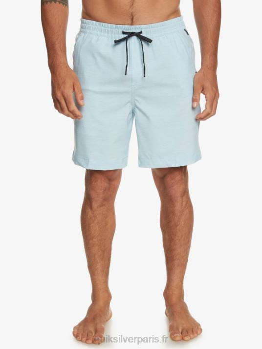 Hommes Quiksilver taxer heather 18 short de bain amphibie D6PT304 bruyère bleu ciel