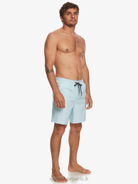 Hommes Quiksilver taxer heather 18 short de bain amphibie D6PT304 bruyère bleu ciel