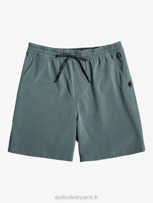 Hommes Quiksilver taxer heather 18 short de bain amphibie D6PT305 ardoise foncée