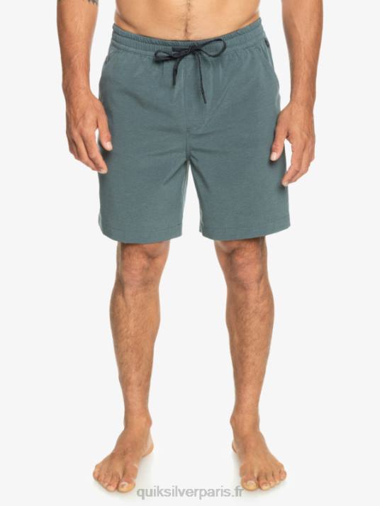 Hommes Quiksilver taxer heather 18 short de bain amphibie D6PT305 ardoise foncée