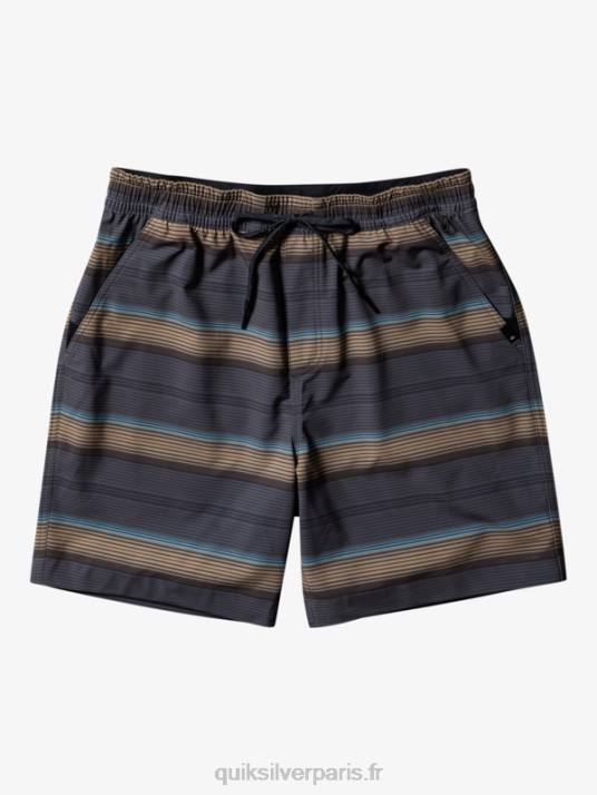 Hommes Quiksilver taxer print 18 short de bain amphibie D6PT100 plage