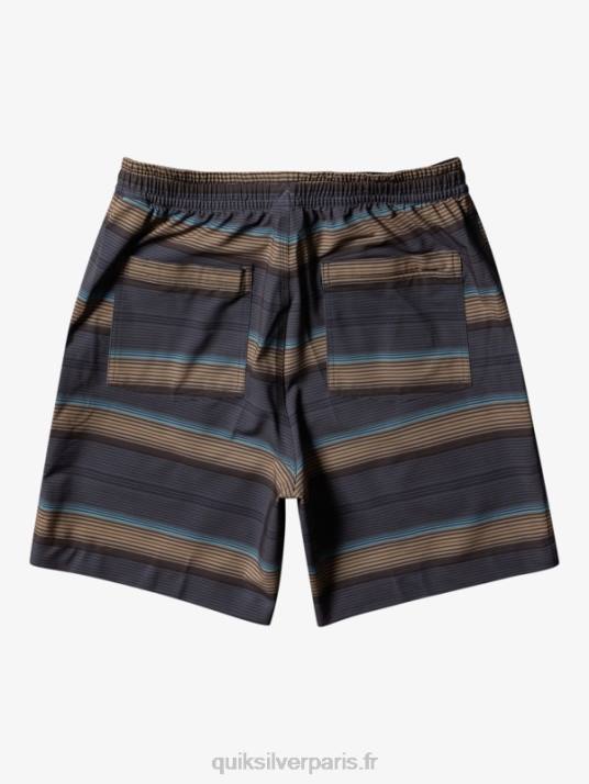 Hommes Quiksilver taxer print 18 short de bain amphibie D6PT100 plage