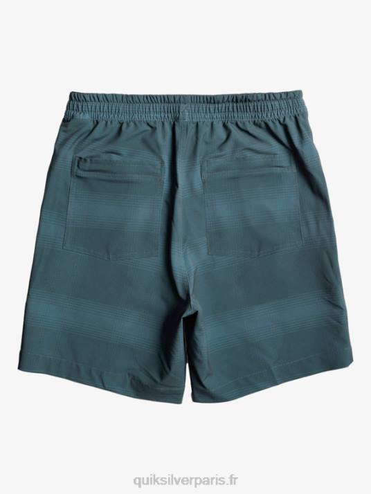 Hommes Quiksilver taxer print 18 short de bain amphibie D6PT103 mer de Béring