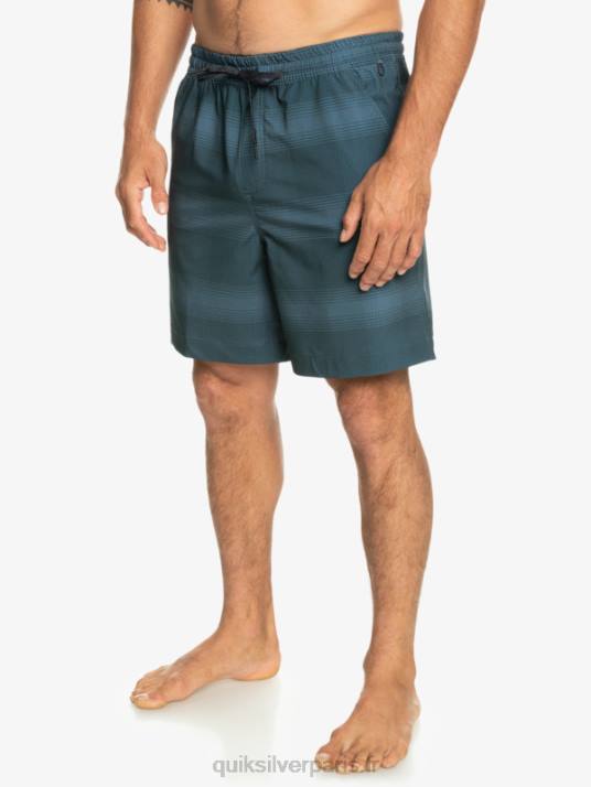 Hommes Quiksilver taxer print 18 short de bain amphibie D6PT103 mer de Béring