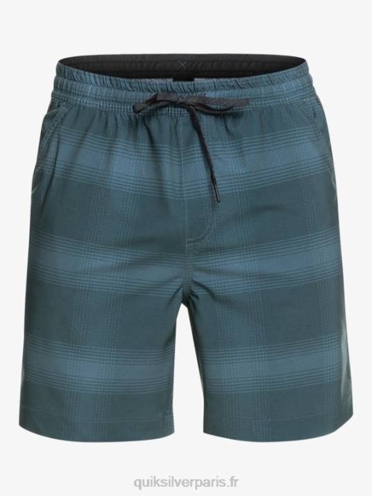 Hommes Quiksilver taxer print 18 short de bain amphibie D6PT103 mer de Béring