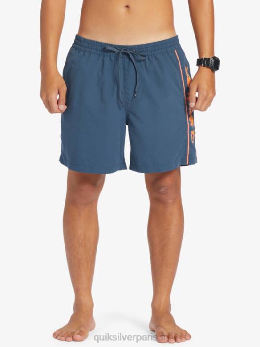 Hommes Quiksilver tous les jours vert 16 volées D6PT699 La marine de minuit