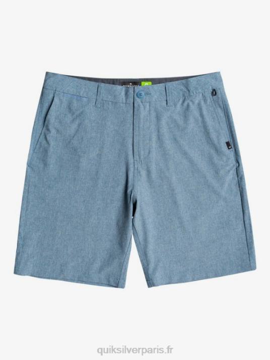 Hommes Quiksilver union heather amphibian 20 short hybride D6PT1586 capitaines bleu