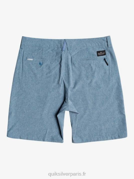 Hommes Quiksilver union heather amphibian 20 short hybride D6PT1586 capitaines bleu