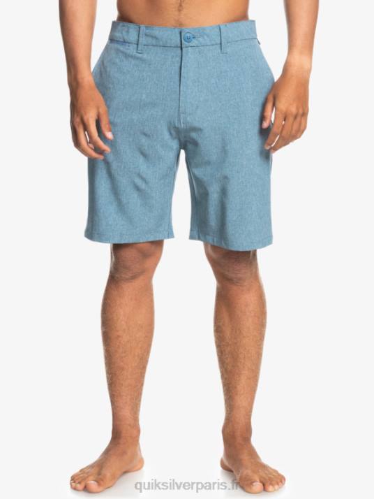 Hommes Quiksilver union heather amphibian 20 short hybride D6PT1586 capitaines bleu